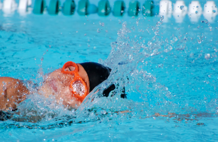 Children swimming